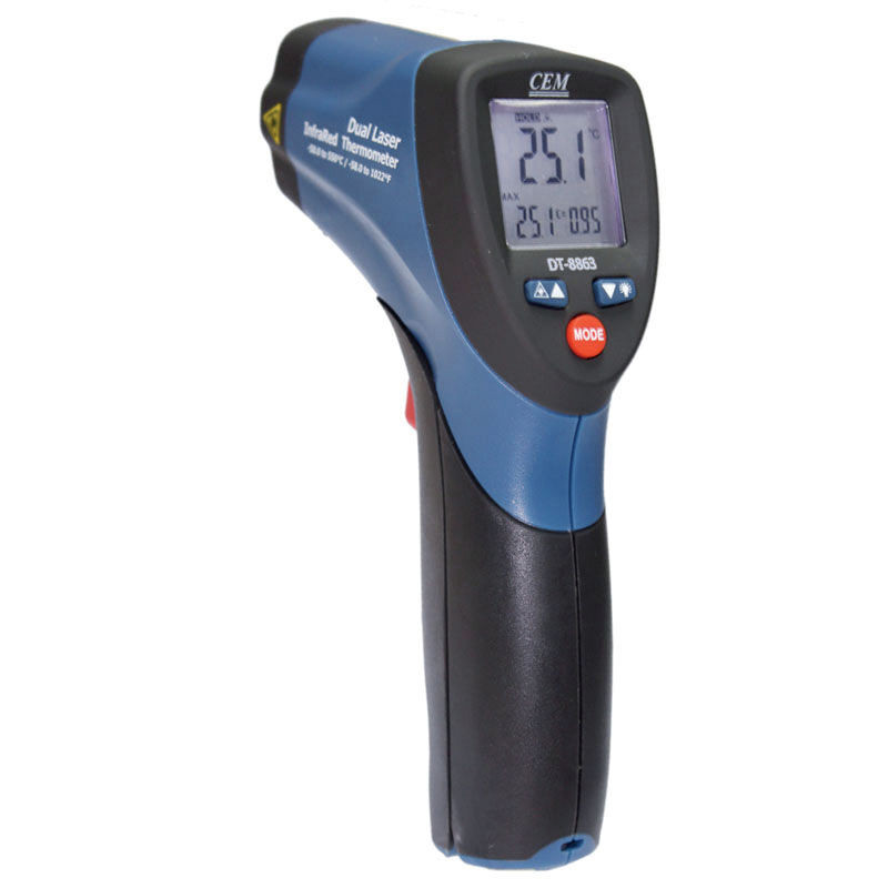 دماسنج لیزری سی ای ام مدل DT-8863 دماسنج لیزری سی ای ام مدل DT-8863