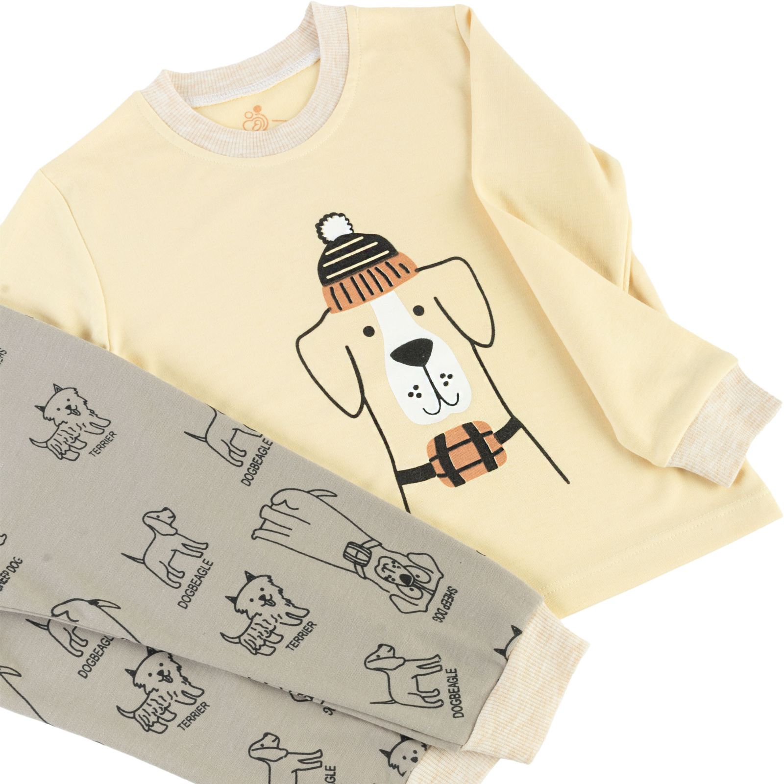 ست تی شرت و شلوار بچگانه مدل سگ کد 901 -  - 3