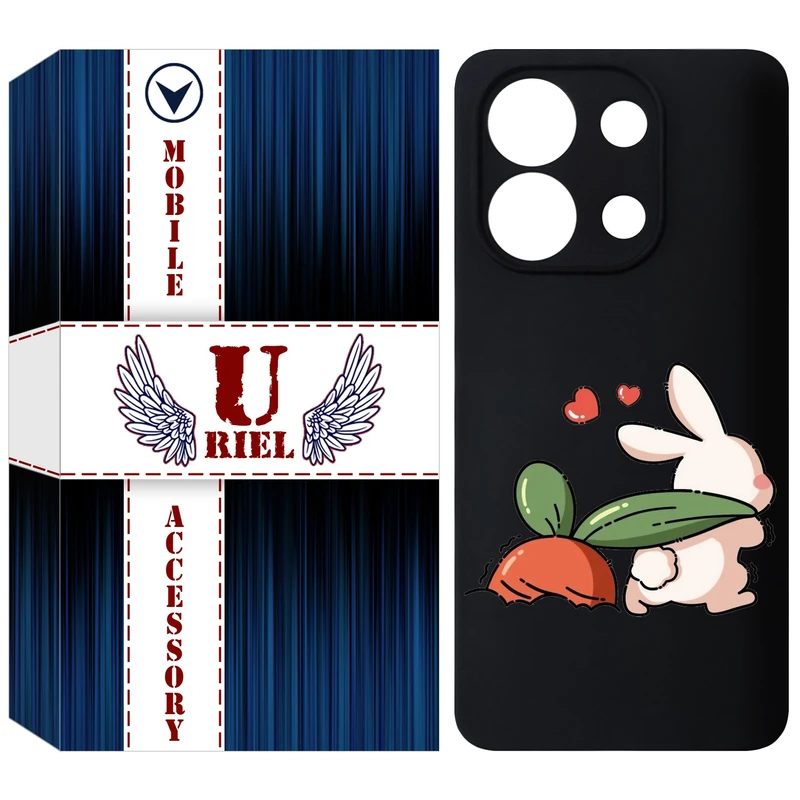 کاور یوریل مدل KSH کد 71 طرح خرگوش مناسب برای گوشی موبایل شیائومی Redmi Note 13 4G