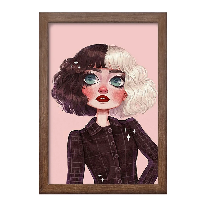 تابلو خندالو طرح کروئلا Cruella  کد 10754