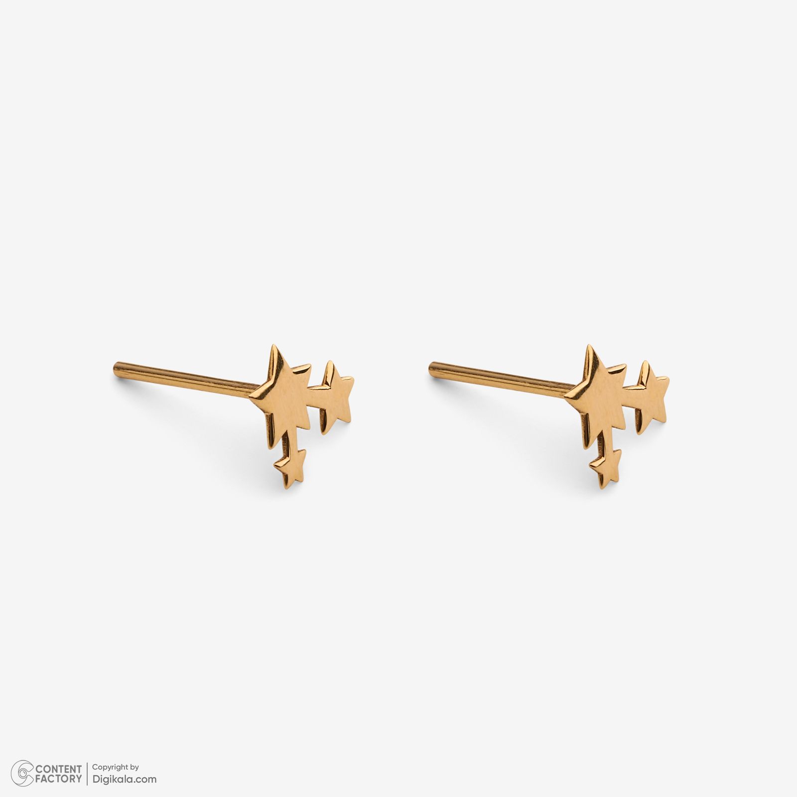 نیم ست طلا 18 عیار زنانه سایا گلد مدل 3 ستاره ns24 -  - 8