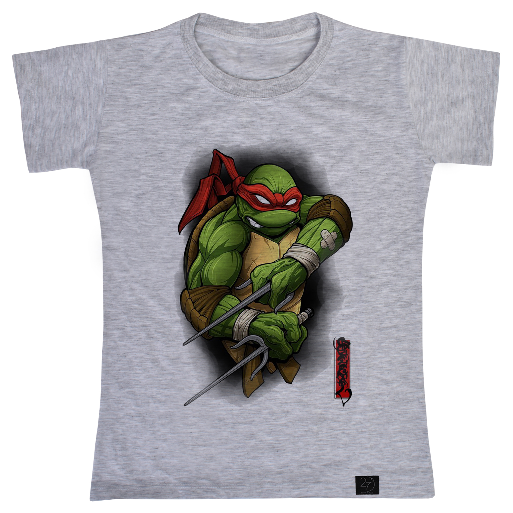 تی شرت آستین کوتاه پسرانه 27 مدل لاکپشت نینجا کد WN1106