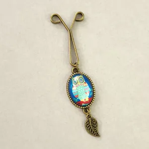 گیره روسری زنانه مدل جغد كد SF200-BL