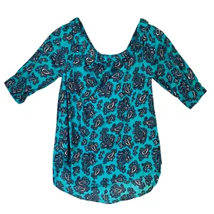 بلوز آستین کوتاه یقه گرد زنانه مایکل کورس مدل AG754