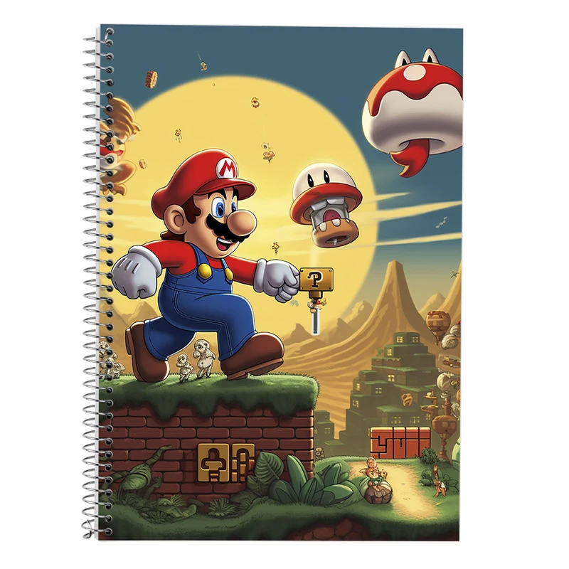 دفتر لغت 50 برگ مدوپد طرح سوپرماریو super mario کد DF2955