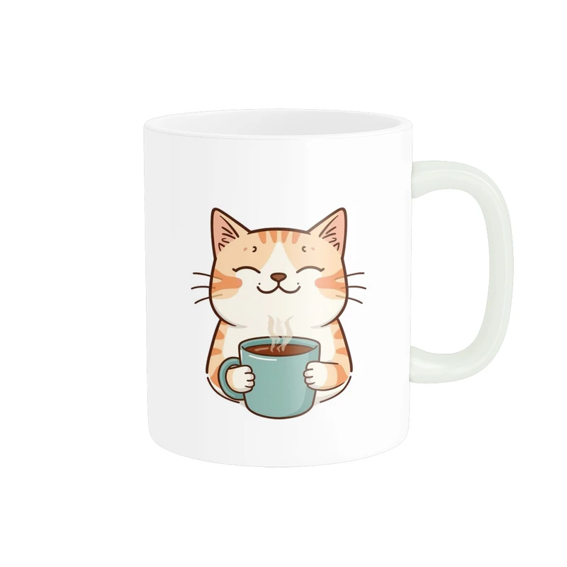 ماگ پاد آفرین مدل فانتزی طرح کارتونی گربه بامزه خسته کیوت کد p11868