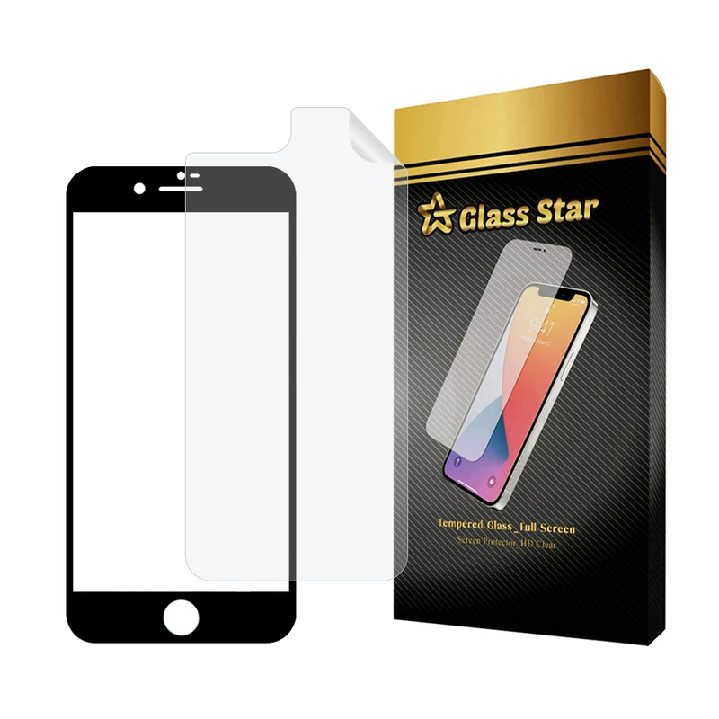 محافظ صفحه نمایش گلس استار مدل FUNABKGS مناسب برای گوشی موبایل اپل iPhone 8 Plus / 7 Plus به همراه محافظ پشت گوشی