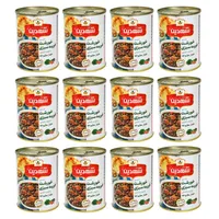 کنسرو خورشت سبزی با سویا  شهدین - 370 گرم بسته 12 عددی