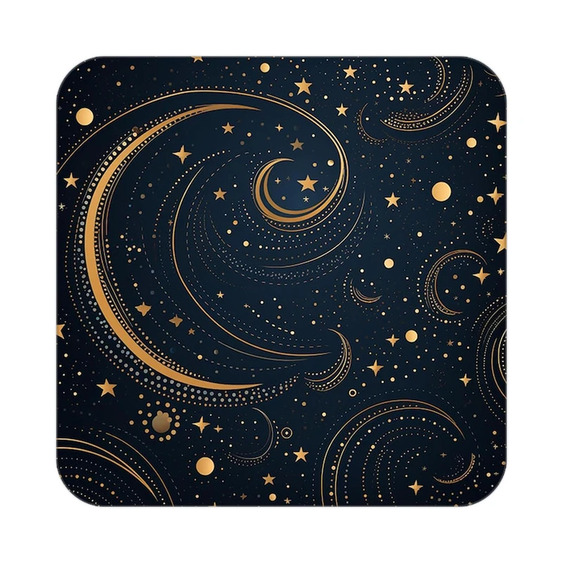 زیر لیوانی کاکتی طرح ماه و ستاره مدل mp52660