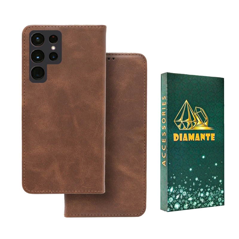 کیف کلاسوری دیامانته مدل Kelasori Gn مناسب برای گوشی موبایل سامسونگ Galaxy S22 Ultra