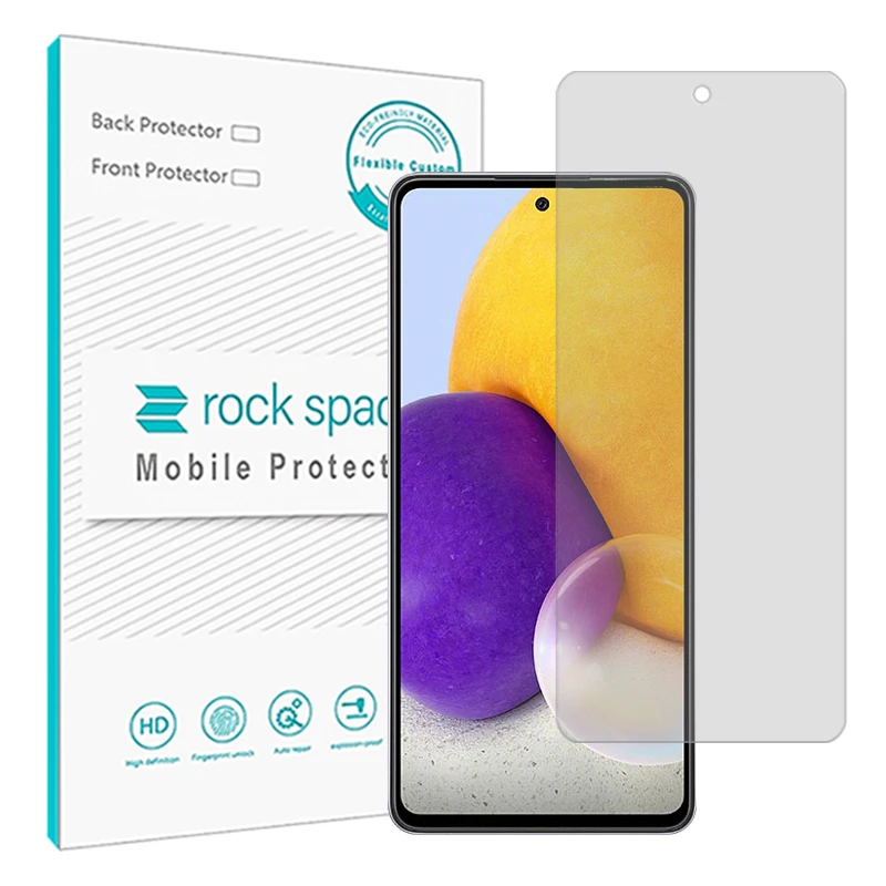 محافظ صفحه نمایش شفاف راک اسپیس مدل Resistant مناسب برای گوشی موبایل سامسونگ Galaxy A72