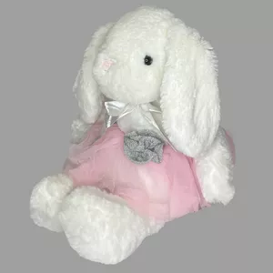 عروسک طرح خرگوش مدل Dressed Bunny کد SZ11/911 ارتفاع 38 سانتی‌متر