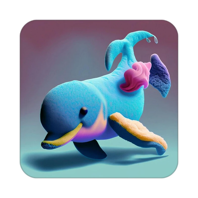 زیر لیوانی کاکتی طرح حیوانات رنگی مدل mp26055