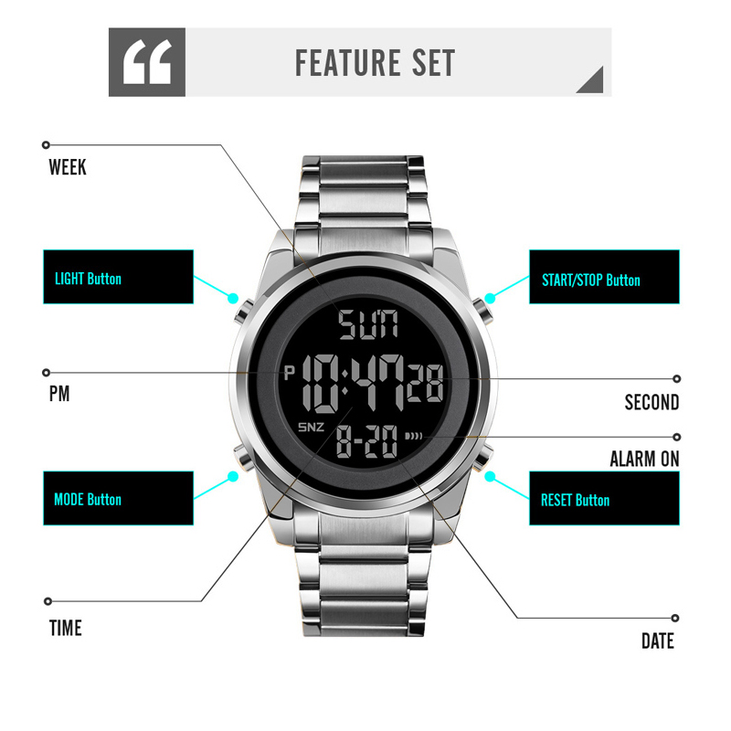 ساعت مچی دیجیتال مردانه اسکمی مدل 1611S -  - 7