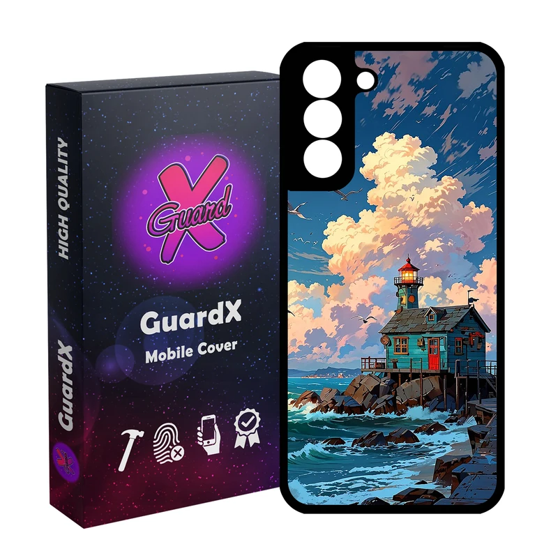 کاور گارد ایکس طرح خانه دریا مدل Glass10772 مناسب برای گوشی موبایل سامسونگ Galaxy S21 FE