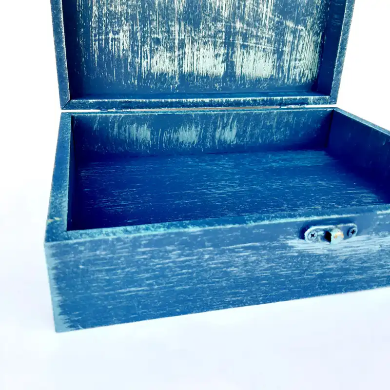 جعبه هدیه چوبی مدل هنری طرح قالی کد WB220