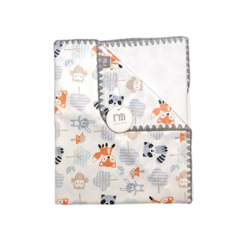 پتو نوزاد مادرکر مدل روباه وراکون سایز 80x80 سانتی متر