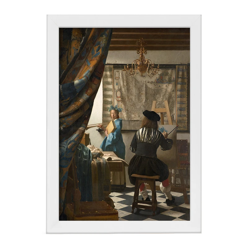 تابلو خندالو مدل نقاشی هنر نقاشی اثر یوهانس فرمیر کد F12433