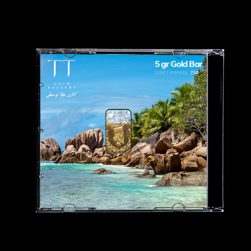 شمش طلا 18 عیار گالری طلا توسطی مدل D5B641