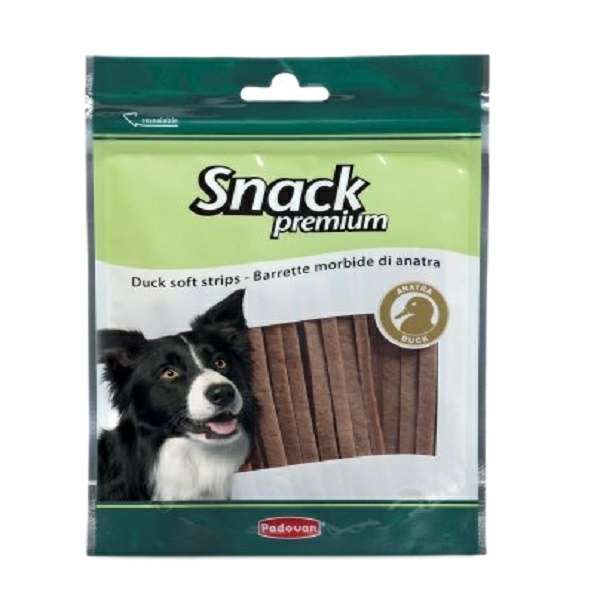 تشویقی سگ پادوان مدل DUCK SOFT STRIPS وزن 100 گرم 