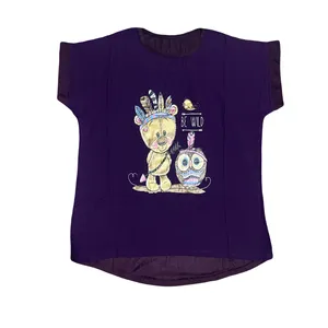 تی شرت آستین کوتاه زنانه مدل یک رو نخ 