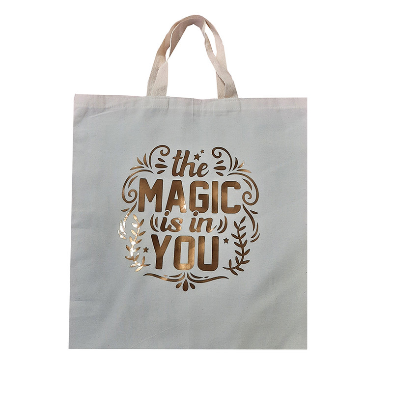 ساک خرید مدل طلاکوب طرح The Magic Is in You