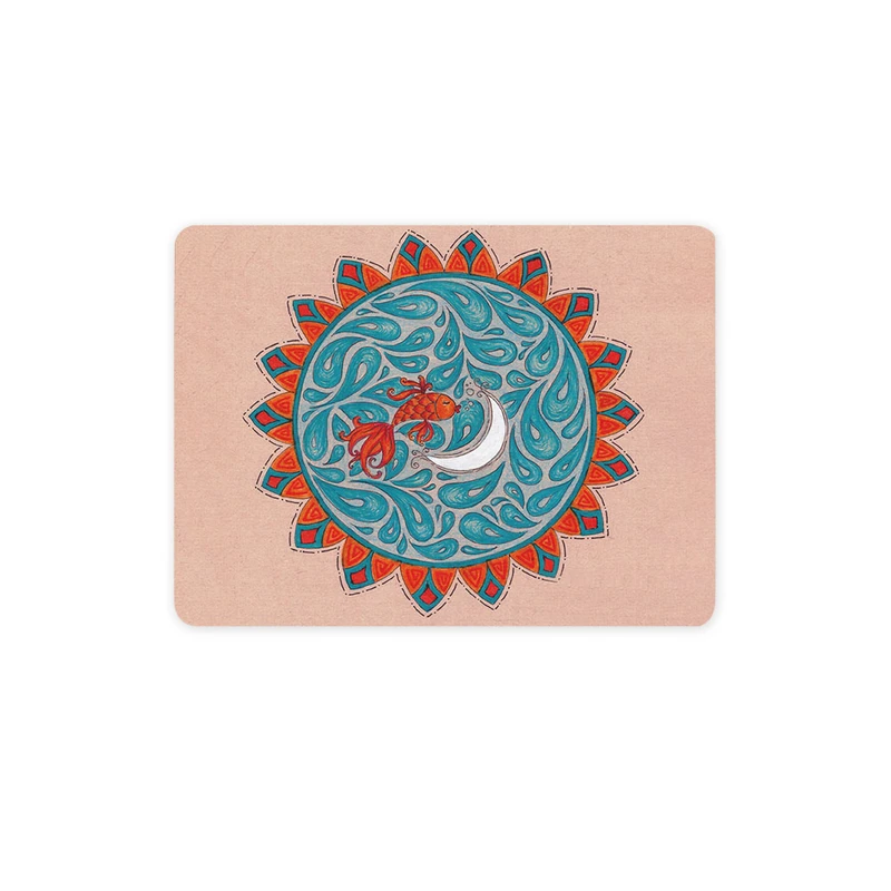 ماوس پد ترمه طراحان ایده مدل ماه و ماهی کد trm157