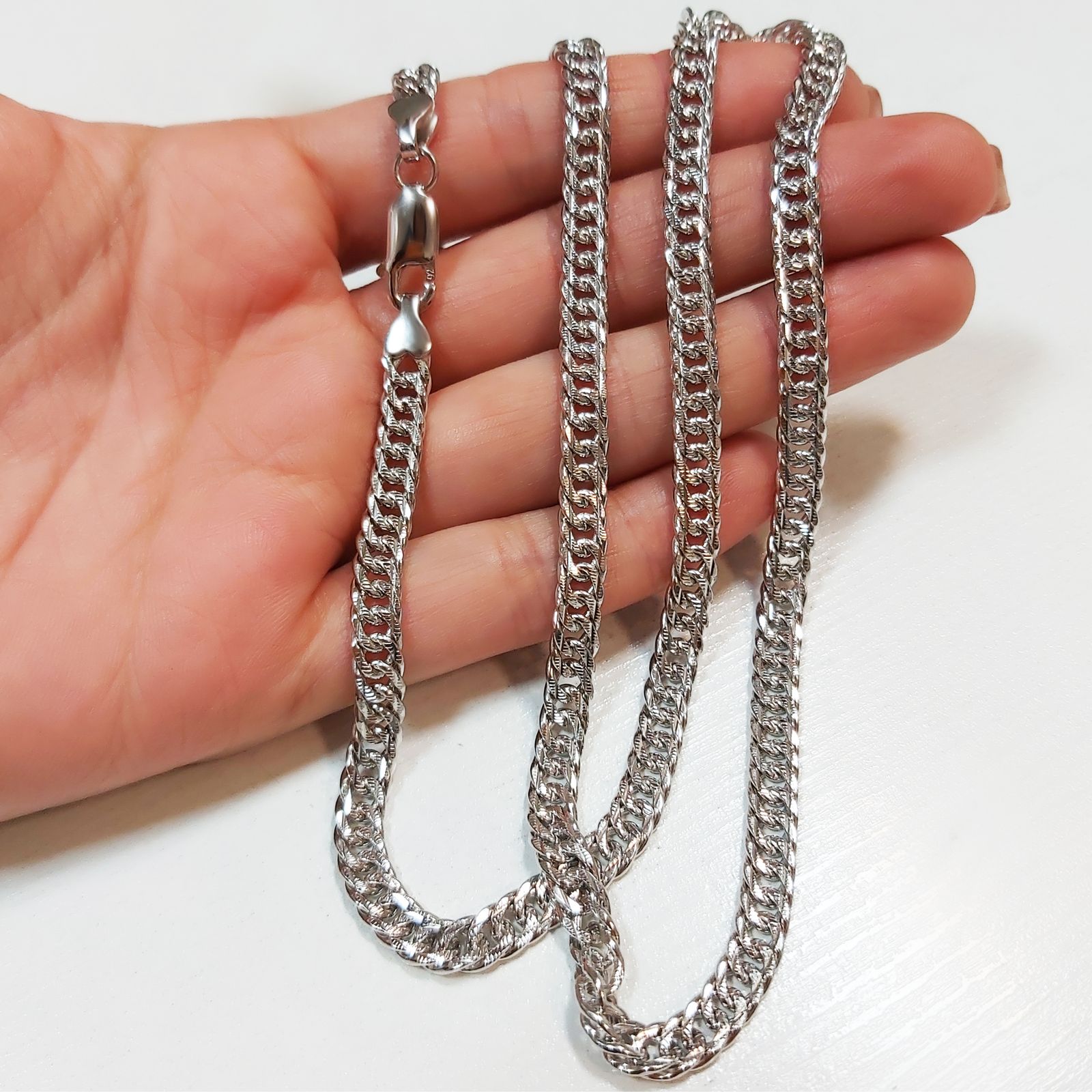 زنجیر نقره مردانه اقلیمه مدل GN549 - - 3