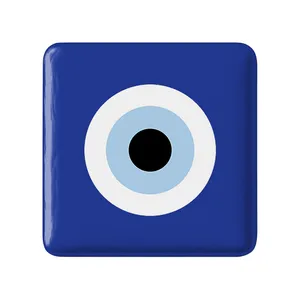 مگنت خندالو طرح چشم نظر  مدل مربعی کد 22013