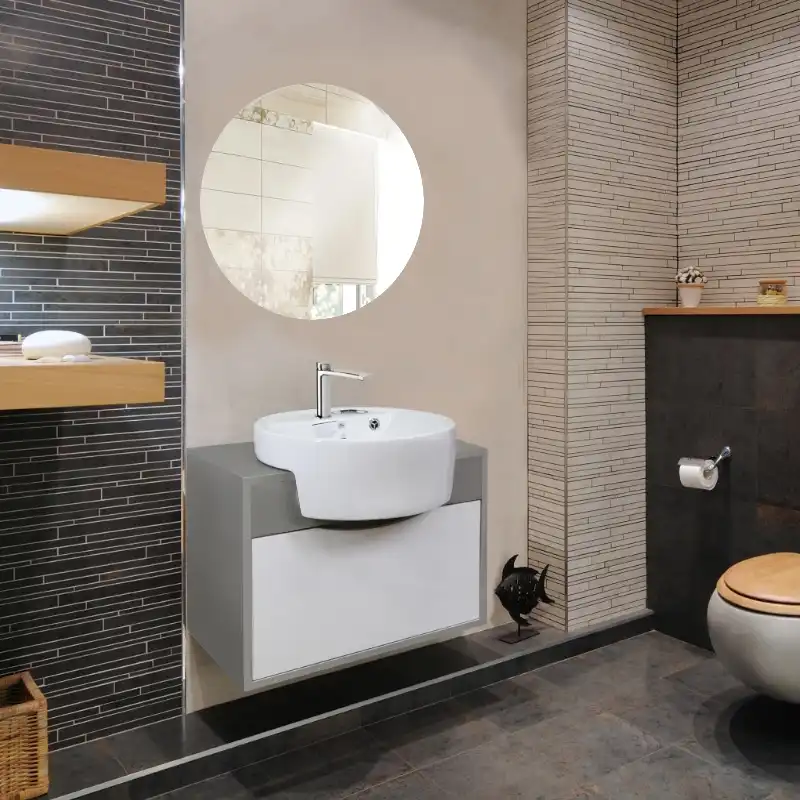 ست کابینت و روشویی آزالیا مدل میلانا به همراه آینه