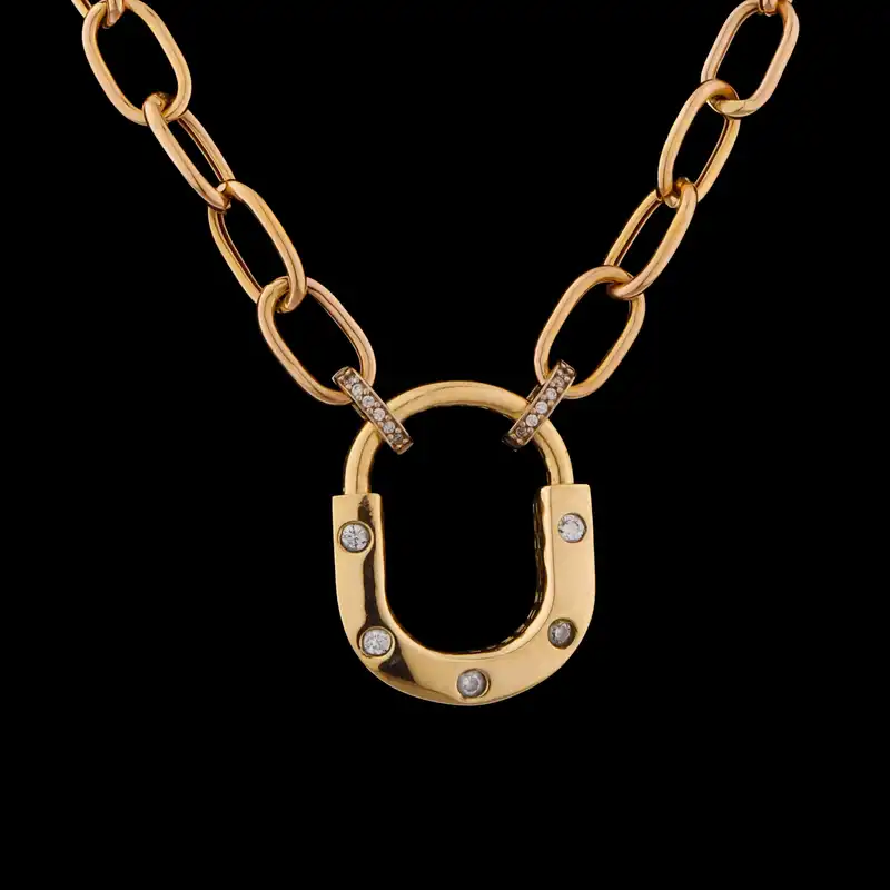 گردنبند طلا 18 عیار زنانه تاج مدل 1161