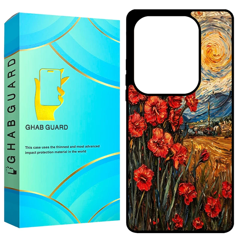 کاور قاب گارد طرح گل مدل GCHPN13P مناسب برای گوشی موبایل شیائومی Redmi Note 13 Pro 4G / Poco M6 Pro 4G