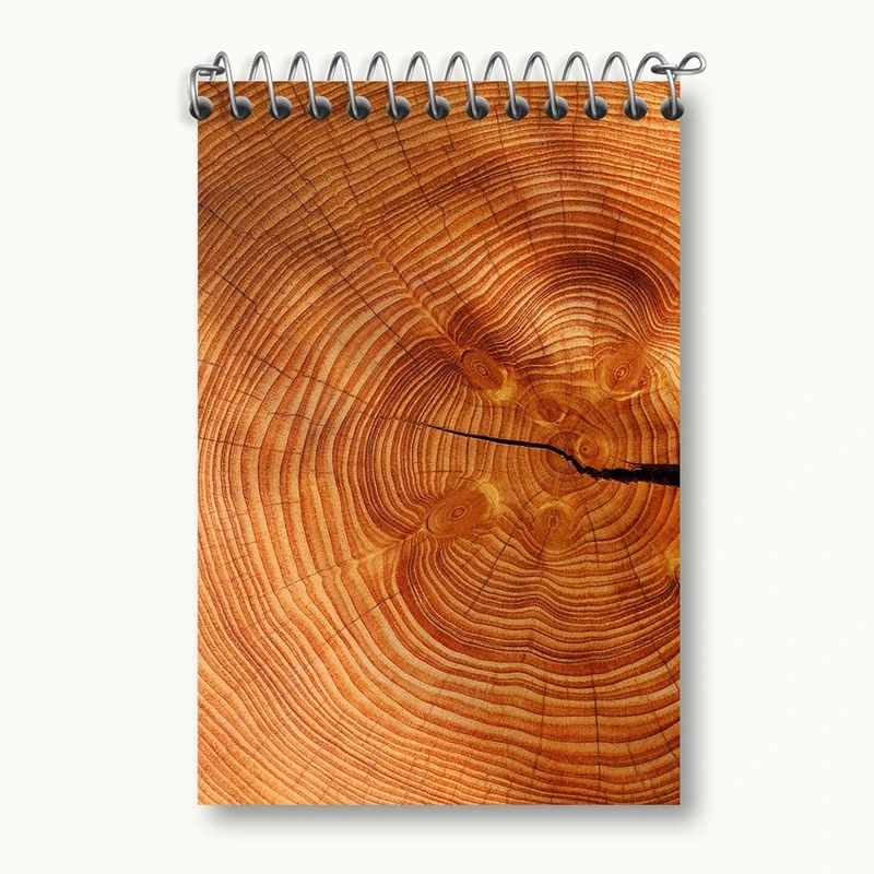 دفتر یادداشت 50 برگ خندالو مدل خطوط چوب کد F1421