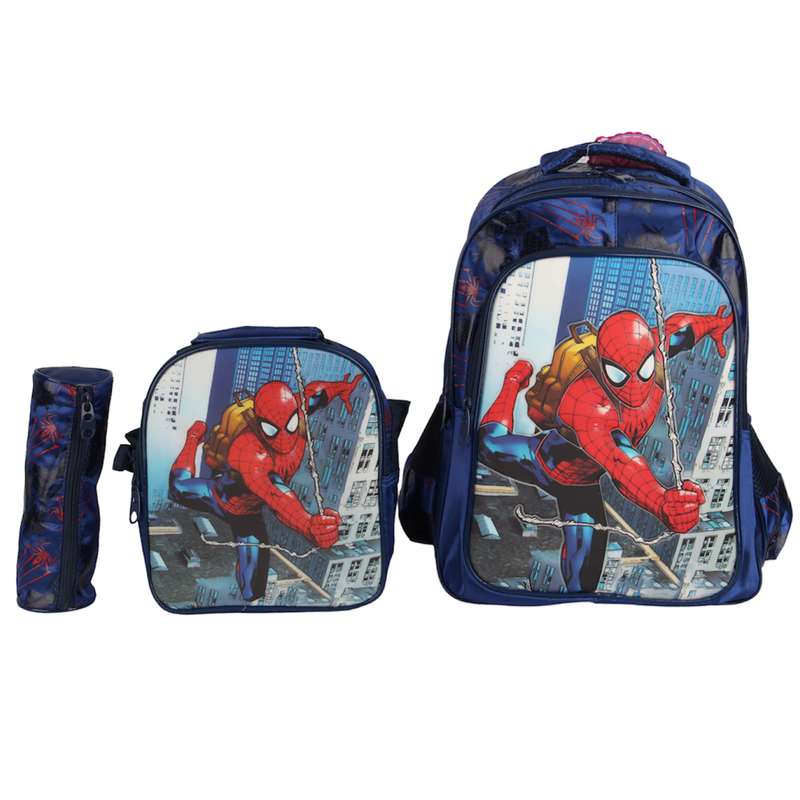 کوله پشتی مدل k258 به همراه جامدادی و کیف غذا