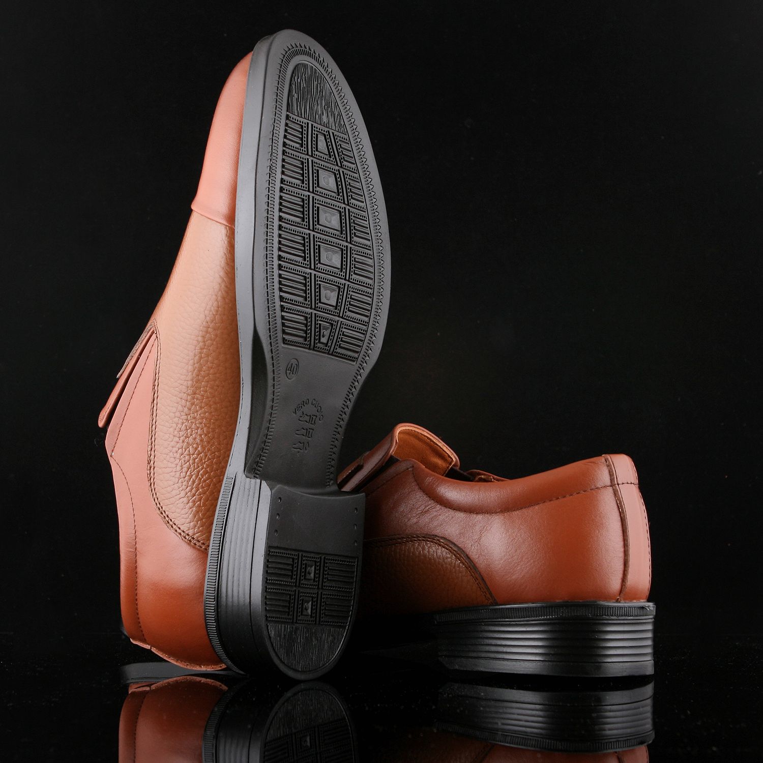 کفش مردانه چرم یلسان مدل برسام کد ASL-BRS-525-GSGF -  - 2