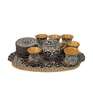 سرویس چایخوری 15 پارچه مدل میناکاری