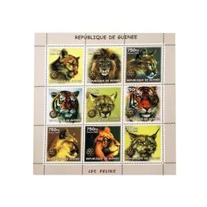 تمبر یادگاری مدل حیوانات کد T-156  مجموعه 9 عددی