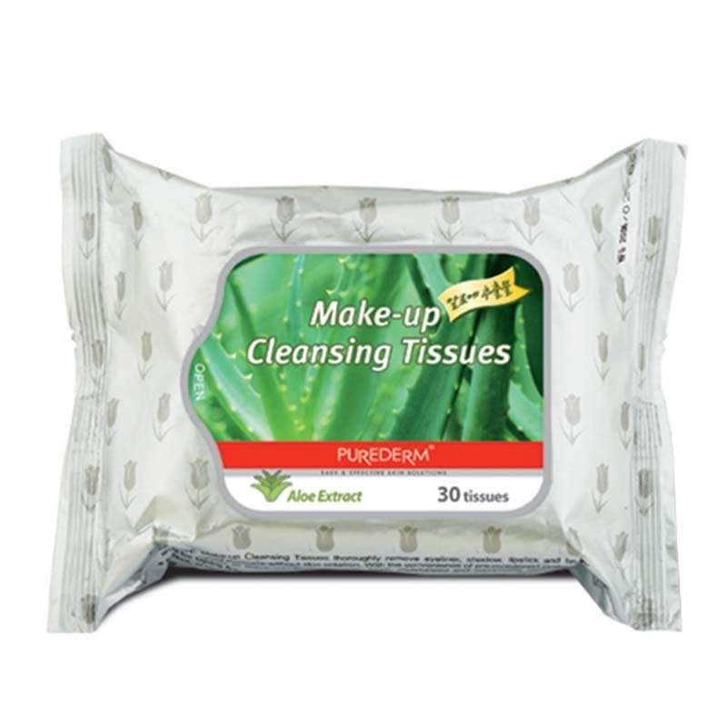 دستمال مرطوب پیوردرم مدل آلوئه ورا بسته 30 عددی