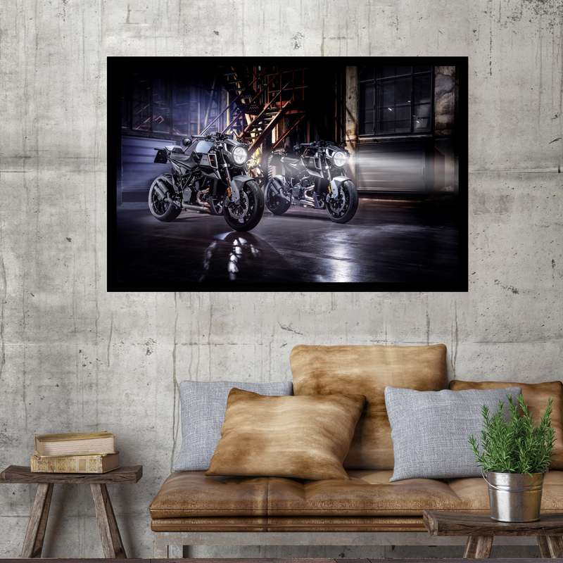 تابلو نوری بکلیت طرح موتور سیکلت BRABUS مدل B-MO2064