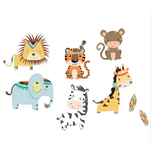 استیکر چوبی کودک جیک جیک مدل حیوانات سرخپوست T5