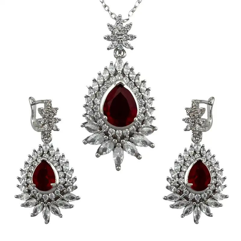 نیم ست زنانه مدل جواهری کد M4189