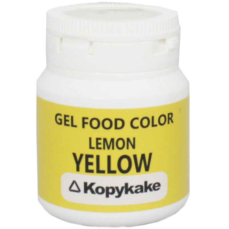 رنگ خوراکی ژله ای زرد لیمویی کپی کیک-100 گرم