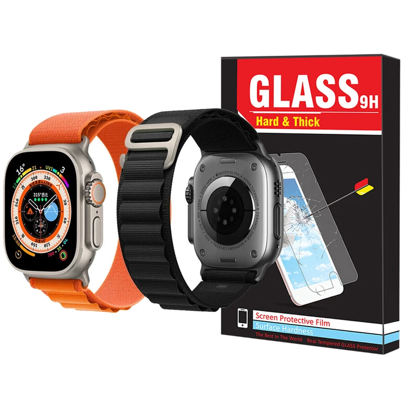 بند هارد اند تیک مدل Alpine Various Color مناسب برای اپل واچ 42 / 44 / 45 / 49 میلی متر مجموعه دو عددی