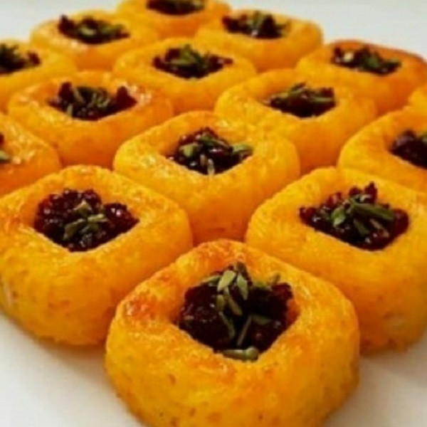 قالب ته چین به گز مدل چهار گوش کف برجسته