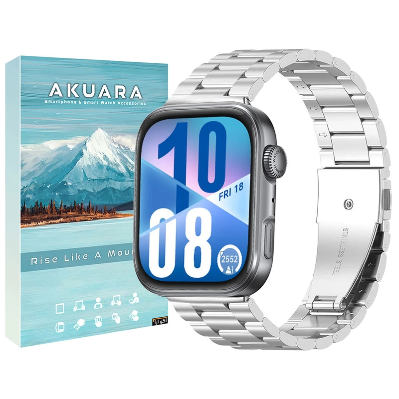 بند آکوآرا مدل 3Bead مناسب برای ساعت هوشمند هوآوی Fit 4 30mm