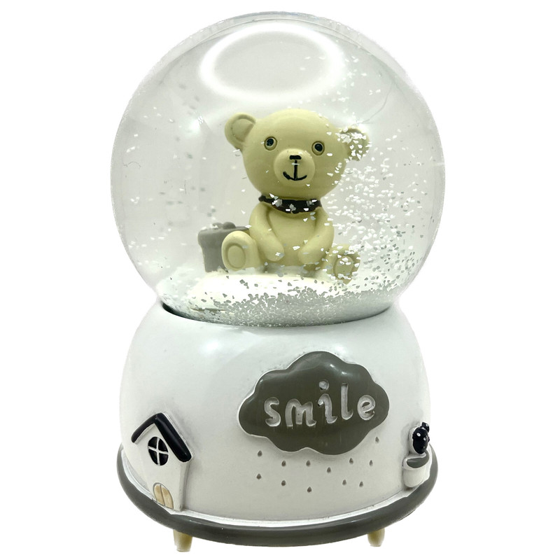 گوی موزیکال مدل پمپی Smile طرح خرس کوچک و جعبه هدیه کد PB4041