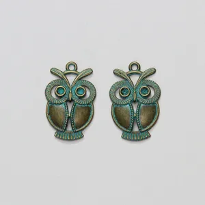 آویز گردنبند زنانه مدل جغد کد HN1638 بسته 2 عددی