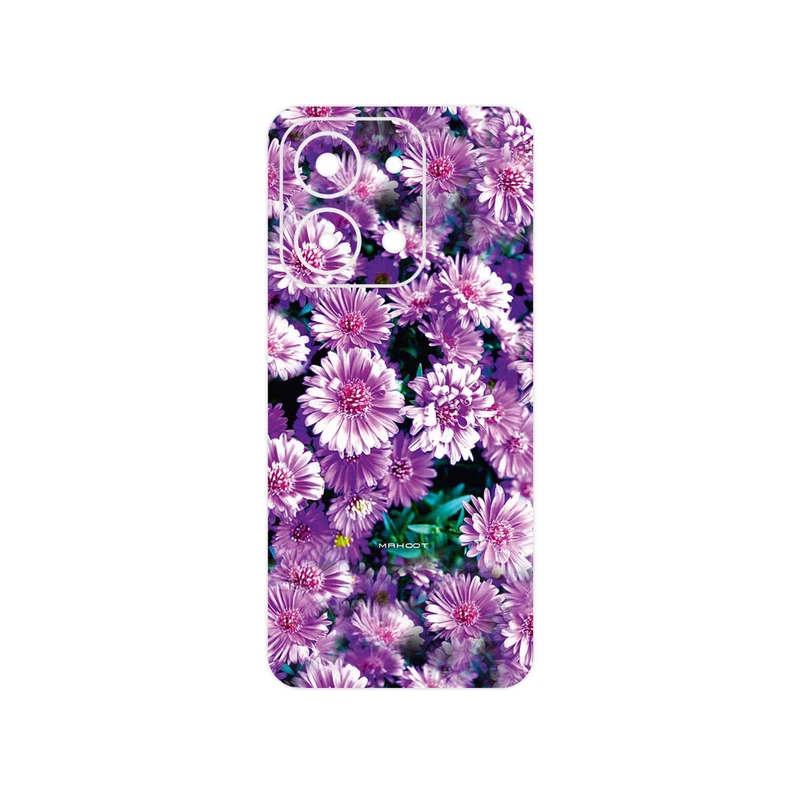 برچسب پوششی ماهوت مدل Purple_Flower مناسب برای گوشی موبایل شیائومی Redmi 15C 4G