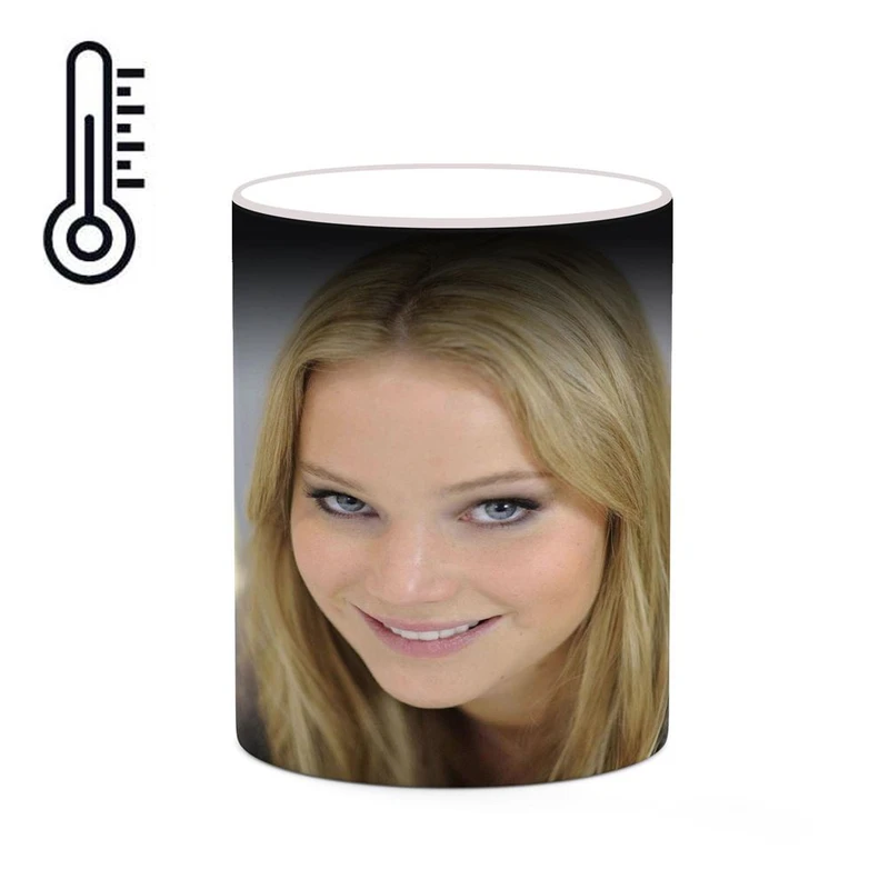 ماگ حرارتی کاکتی طرح جنیفر لارنس Jennifer Lawrence مدل mgh26305