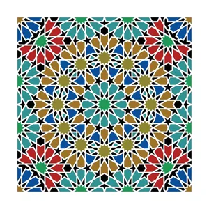کاشی گلاک مدل اسلیمی طرح سنتی ایرانی کد TT137